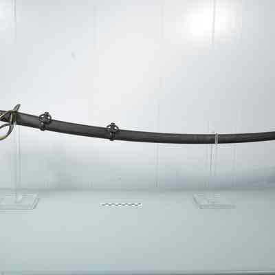 Cavalry sword with two-ring scabbard