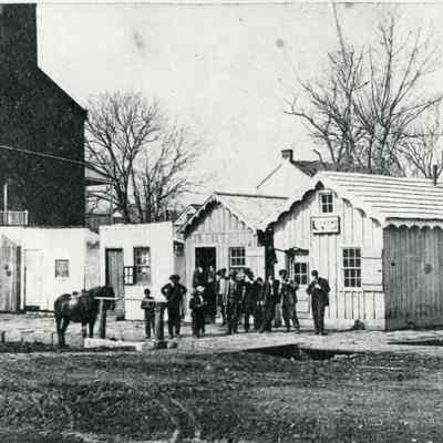Site of Market House, before 1874