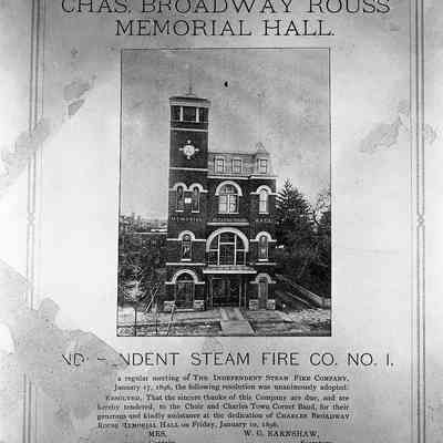 Independent Fire Hall Resolution of Thanks, January 10, 1896