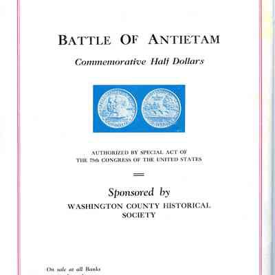 Antietam Commemorative Program Back Cover