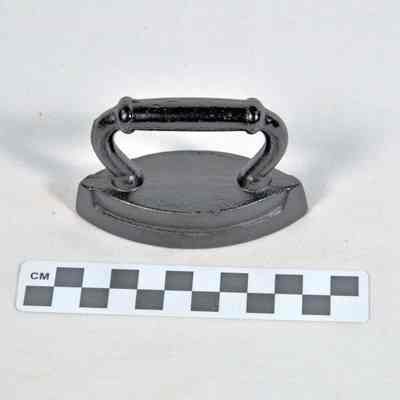 Flat iron painted black