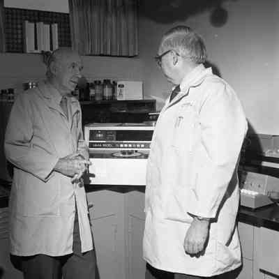 James P. Morison (L) and Edgar R. Ridgeway (R)