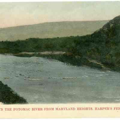View Down the Potomac River from Maryland Heights. Harper's Ferry, W. VA.