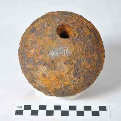 12-pound Confederate spherical case shot