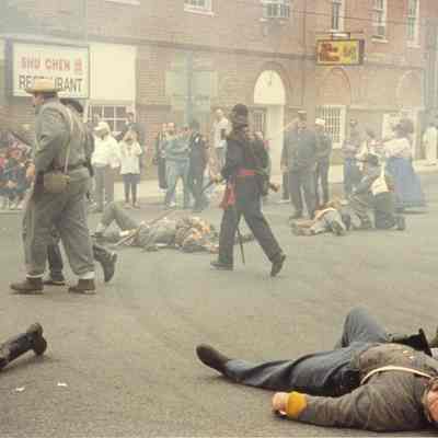 Civil War reenactment in Charles Town
