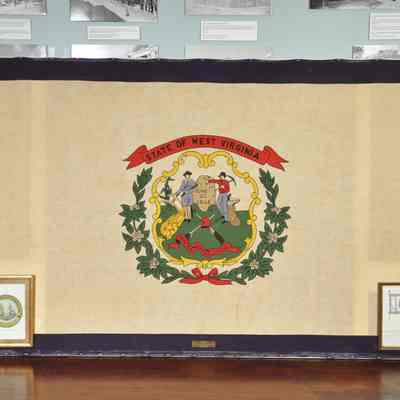 Exhibit of flag of the State of West Virginia