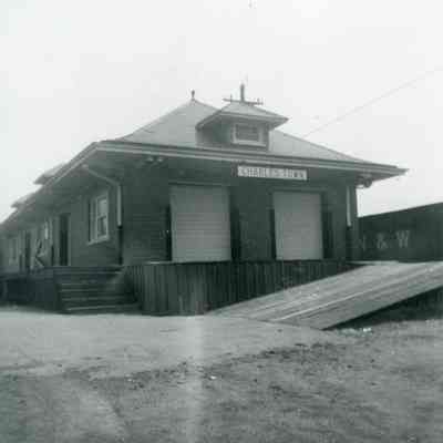 Norfolk & Western Railroad station, 1956