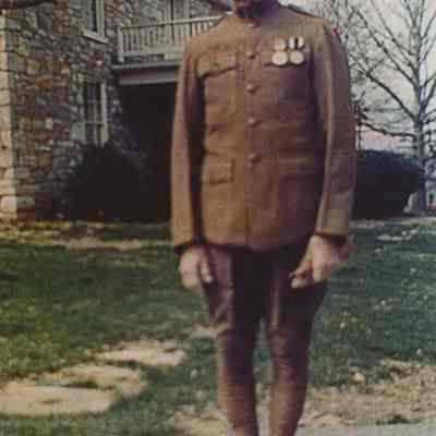 Frank Woodruff Buckles wearing World War I uniform: Origformat: Other