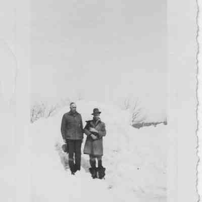James & Paul Milton (Paul is holding dog, Bounce) - Feb. or March, 1947