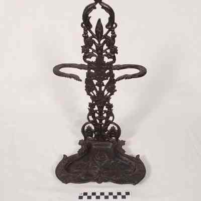 Miniature cast-iron umbrella stand
