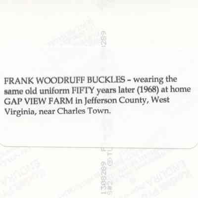 Frank Woodruff Buckles wearing World War I uniform: Origformat: Other