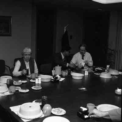 Dr Mildred Williams (L), UNK (C), and UNK (R)