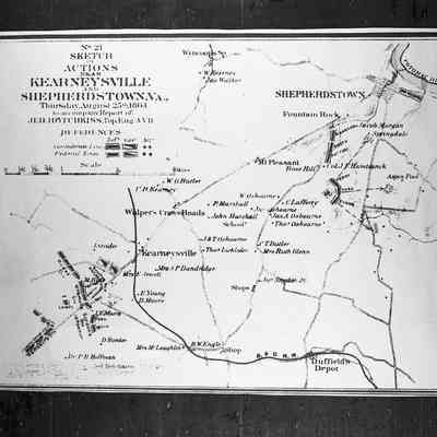 Sketch of actions near Kearneysville and Shepherdstown, Va.