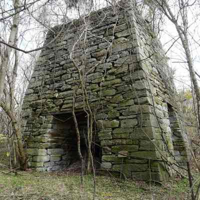 Shannondale iron furnace and log cabin