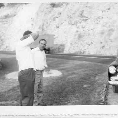 Forrest Clyde Simmons at Milton-Hinton picnic - 1952