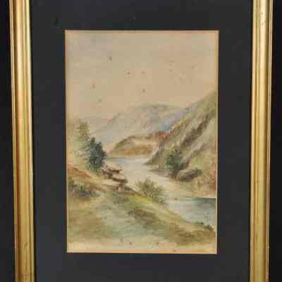 Watercolor of Jefferson Rock