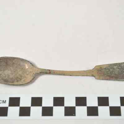Spoon excavated from Cameron Depot Battlefield