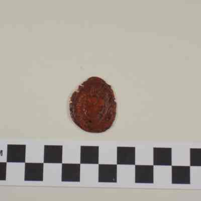 Washington coat of arms in red sealing wax