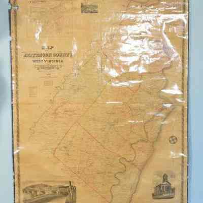 Map of Jefferson County West Virginia by S. Howell Brown