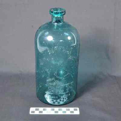 Light green glass bottle