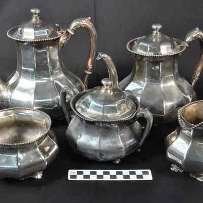 Silver-plated tea and coffee service