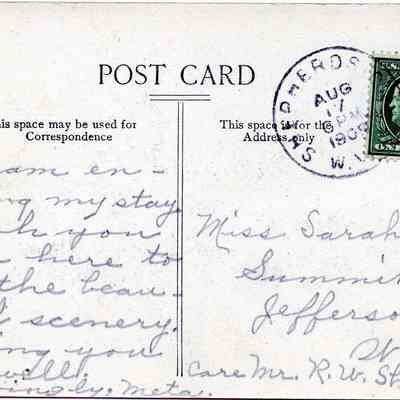 From the Cliffs, Shepherdstown, West Virginia Postcard