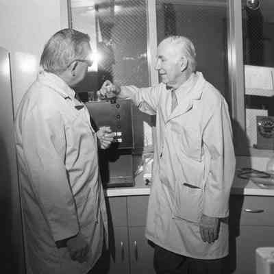 Edgar R. Ridgeway (L) and James P. Morison (R)