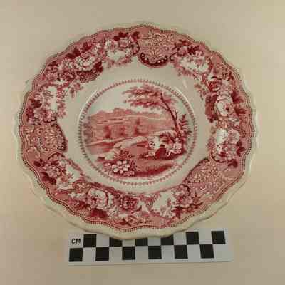 Bowl with design from engraving of Shannondale Springs