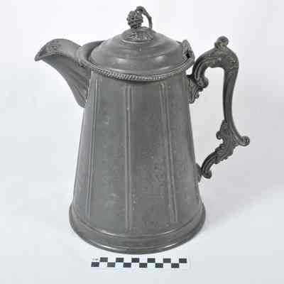 Large pewter water pitcher