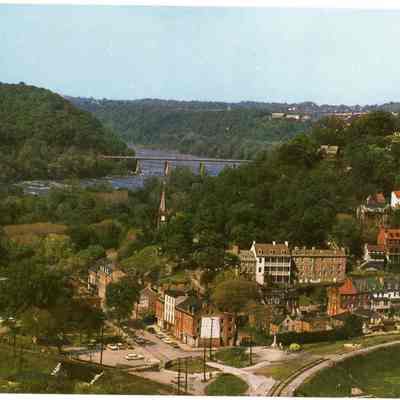 Bird's Eye View of Harpers Ferry, "Where History Comes ALIVE"