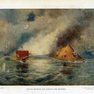 Battle Between the Monitor and Merrimac (old #2074)