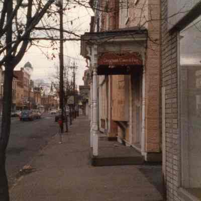 Furlong Pasty Shoppe and Family Video boarded up