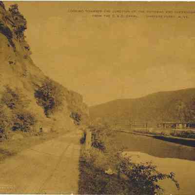 Looking towards the junction of the Potomac and Shenandoah Rivers