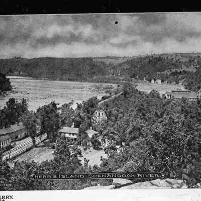 Postcard of Herr's Island, Shenandoah River