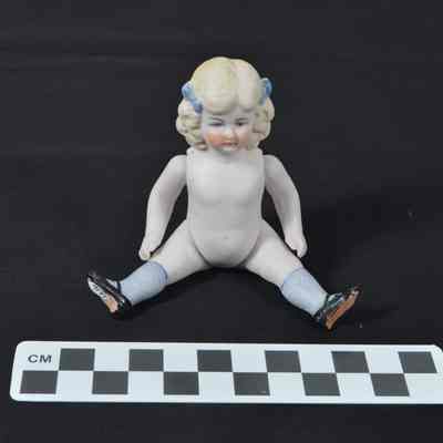 German all-bisque doll with jointed arms and legs