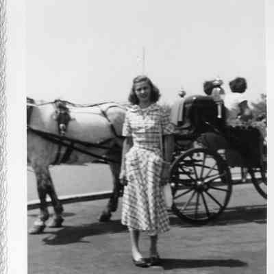 Mary Louise Milton Simmons in Quebec - 1952