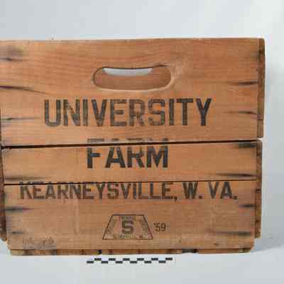 Wooden apple box  from University Farm