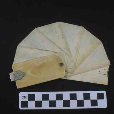 Ivory covered note pad