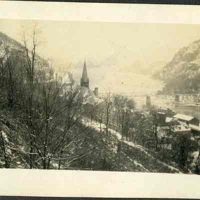 Harpers Ferry Gap, winter, c1890