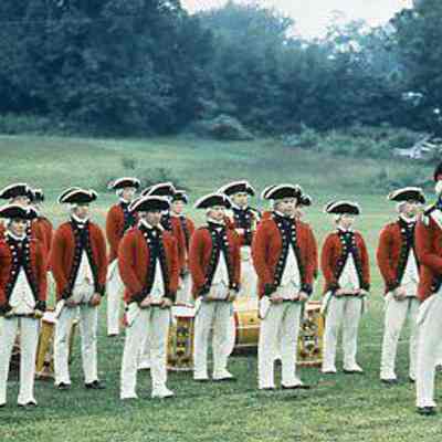 Fife and Drum Corps provide post ceremony entertainment