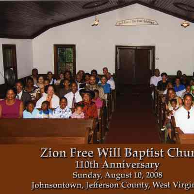 Zion Free Will Baptist Church, 110th anniversary