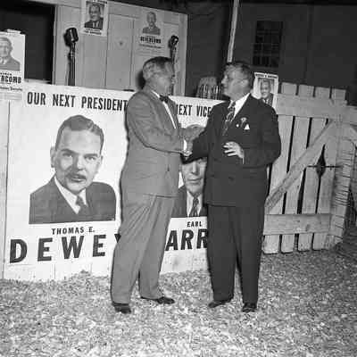 Ox Roast and Republican Rally at O'Sullivan Farms Sales Arena, 1948