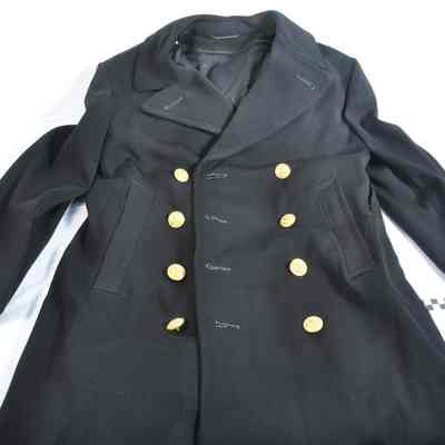 Naval officer's Navy blue, long winter wool coat