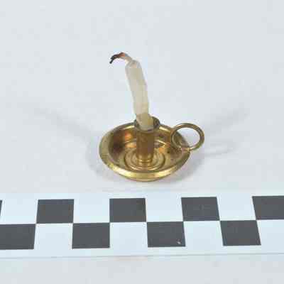 Miniature brass candlestick