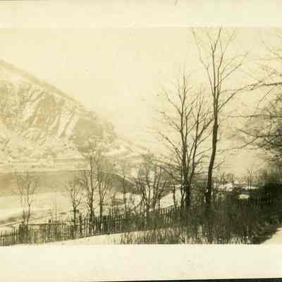 Maryland Heights and Harpers Ferry Gap; winter, c1890