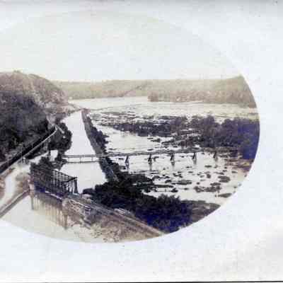 A view of the meeting place of the Shenandoah and Potomac Rivers