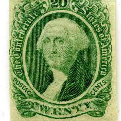 20-cent Confederate States of America postage stamp