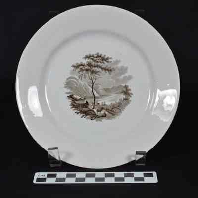 Plate with a view of Harpers Ferry