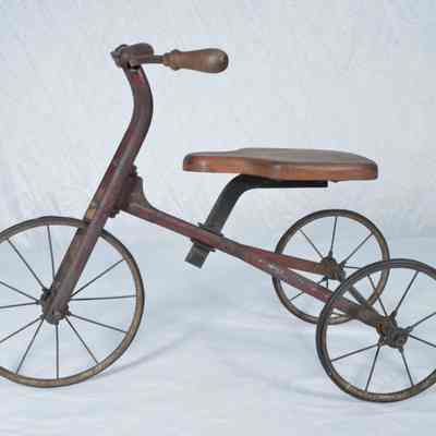 Wood and iron tricycle