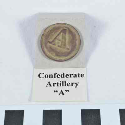Confederate Artillery "A" button